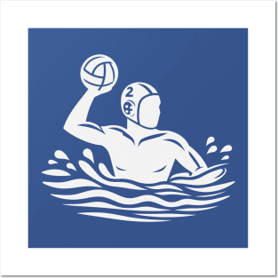 Water Polo (white) Posters and Art